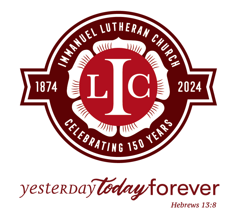 Immanuel Lutheran Church 150 years logo